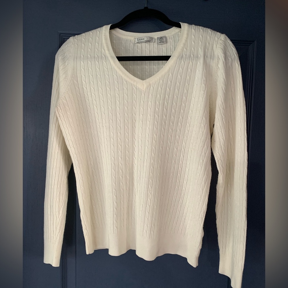 White/Cream Luxe Sweater